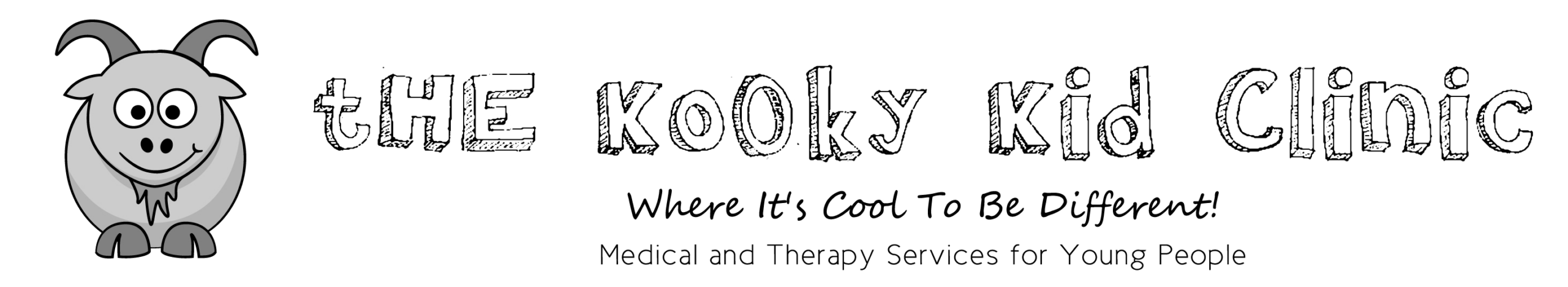 The Kooky Kid Clinic logo with text